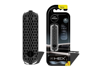 Amio - ΑΡΩΜΑΤΙΚΟ (ΚΡΕΜΑΣΤΟ ή ΑΕΡΑΓΩΓΟΥ) AROMA FANCY SHAPES HEX – BLACK – 1 ΤΕΜ. (A83575/AM)