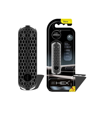 Amio - ΑΡΩΜΑΤΙΚΟ (ΚΡΕΜΑΣΤΟ ή ΑΕΡΑΓΩΓΟΥ) AROMA FANCY SHAPES HEX – BLACK – 1 ΤΕΜ. (A83575/AM)
