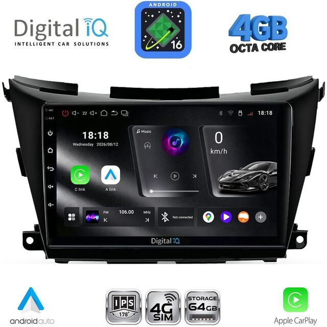 DIGITAL IQ RTG 6462B_CPA (9inc) MULTIMEDIA TABLET for NISSAN MURANO mod. 2017-2025