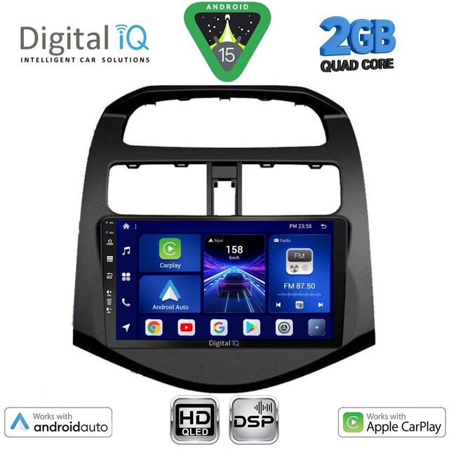 DIGITAL IQ BXC 3078A_CPAA (9inc) MULTIMEDIA TABLET for CHEVROLET SPARK mod. 2009-2015