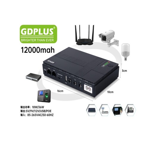 ΠΟΛΥΛΕΙΤΟΥΡΓΙΚΟ POWER BANK 18W/12.000mAh GD-03801