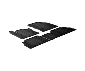 LAMPA - ΠΑΤΑΚΙΑ ΑΥΤΟΚΙΝΗΤΟΥ ΑΠΟ ΛΑΣΤΙΧΟ ΓΙΑ TOYOTA COROLLA VERSO 06/2009-2018 ΣΕ ΜΑΥΡΟ ΧΡΩΜΑ ME ΚΟΥΜΠΩΜΑΤΑ - 5 ΤΕΜ.