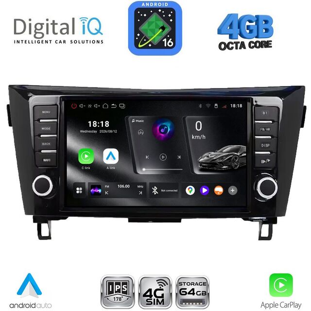 DIGITAL IQ RTG 6467_CPA (9inc) MULTIMEDIA TABLET for NISSAN QASHQAI - XTRAIL mod. 2014-2021