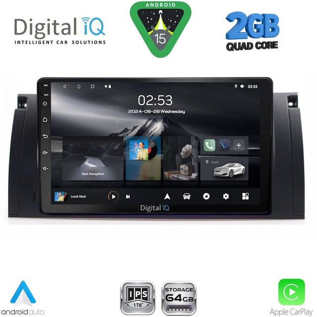 DIGITAL IQ RSD 1045_CPA (9inc) MULTIMEDIA TABLET for BMW Series 5 (E39) mod. 1997-2005 | X5 (E53) mod. 1999-2006