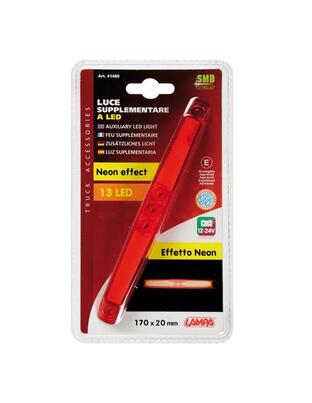 ΦΩΣ ΘΕΣΕΩΣ 12/24V 13LED NEON EFFECT 17cm ΚΟΚΚΙΝΟ ΑΔΙΑΒΡΟΧΟ