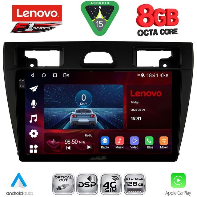 LENOVO SSR 10153BL_CPA (9inc) MULTIMEDIA TABLET for FORD FIESTA mod. 2005-2008 (BLACK)