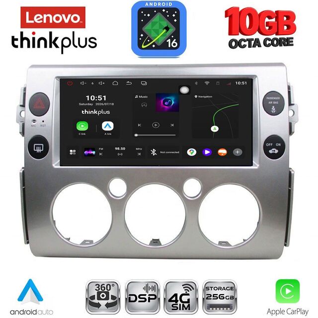 LENOVO LTM 11717_CPA (9inc) MULTIMEDIA TABLET for TOYOTA FJ CRUISER mod. 2007-2022