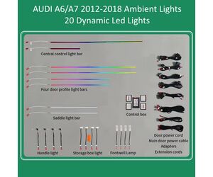 DIQ AMBIENT AUDI A6/A7 DYN (Digital iQ Ambient Light for Audi A6 mod. 2012-2018 with 20 Lights)