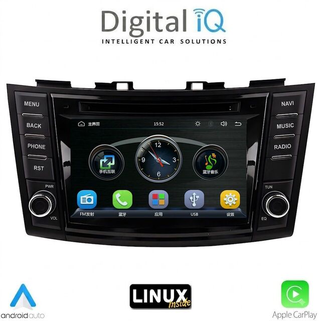 DIGITAL IQ BLA 077_CPA (7" DECK) MULTIMEDIA LINUX SYSTEM for SUZUKI SWIFT mod. 2011-2016