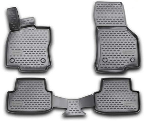 ΠΑΤΑΚΙΑ ΣΕ ΣΚΑΦΗ TPE ΛΑΣΤΙΧΟ ΓΙΑ VW GOLF 7 3D / 5D 11/2012-2020  ΣΕ ΜΑΥΡΟ ΧΡΩΜΑ NOVLINE - 4 ΤΕΜ.