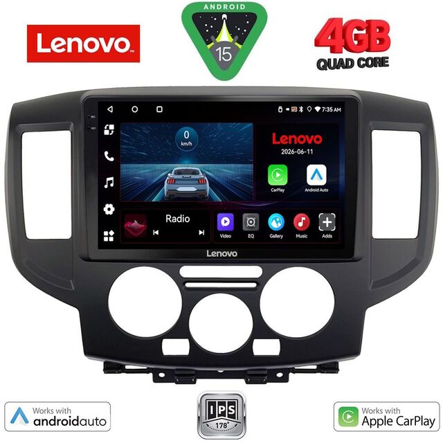 LENOVO LVE 8458BL_CPAA (9inc) MULTIMEDIA TABLET for NISSAN NV 200 mod. 2009-2020  (BLACK)