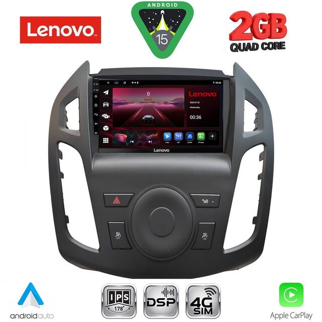LENOVO LVF 5176_CPA (9inc) MULTIMEDIA TABLET for FORD TRANSIT CONNECT mod. 2013-2018