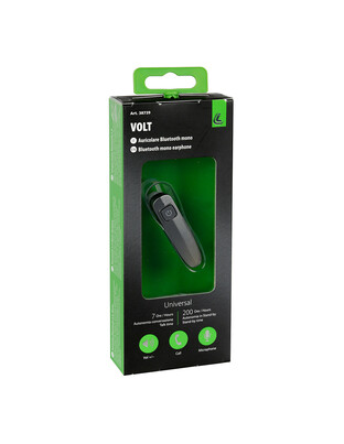 HANDS-FREE BLUETOOTH VOLT 5.0 ΜΕ ΚΑΛΩΔΙΟ ΦΟΡΤΙΣΗΣ USB(7 ΩΡΕΣ ΚΛΗΣΕΙΣ/ΜΟΥΣΙΚΗ-200 ΩΡΕΣ ΑΥΤΟΝΟΜΙΑ LAMPA - 1 ΤΕΜ