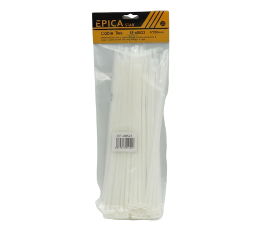 EPICA STAR ΔΕΜΑΤΙΚΑ ΚΑΛΩΔΙΩΝ 100ΤΜΧ 5*250mm EP-60523