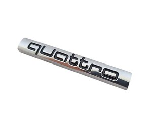 Quattro αυτοκόλλητο μεταλλικό ασημί/μαύρο