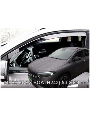 ΑΝΕΜΟΘΡΑΥΣΤΕΣ ΓΙΑ MERCEDES EQA H243 5D 2021+  ΖΕΥΓΑΡΙ ΑΠΟ ΕΥΚΑΜΠΤΟ ΦΙΜΕ ΠΛΑΣΤΙΚΟ HEKO - 2 ΤΕΜ.