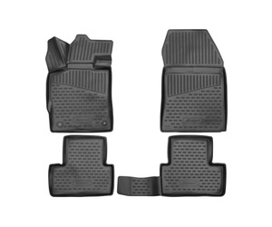 ΠΑΤΑΚΙΑ ΣΕ ΣΚΑΦΗ TPE ΛΑΣΤΙΧΟ ΓΙΑ FORD RANGER T6.2(P703) 2022+ ΔΕΞΙΟΤΙΜΟΝΟ (RHD)  ΣΕ ΜΑΥΡΟ ΧΡΩΜΑ NOVLINE - 3 ΤΕΜ