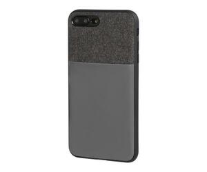 APPLE iPHONE 7 ΚΑΙ 8 ΘΗΚΗ ΚΙΝΗΤΟΥ DUO POCKET ΜΑΥΡΟ-ΓΚΡΙ ΜΑΓΝΗΤΙΚΗ SILVER LINE