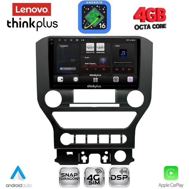 LENOVO LTG 7166_CPA 4BUT (9inc) MULTIMEDIA TABLET for FORD MUSTANG mod. 2015-2020