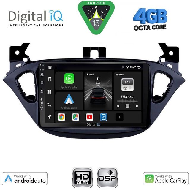 DIGITAL IQ BXF 16486_CPAA (9inc) MULTIMEDIA TABLET for OPEL ADAM - CORSA E mod. 2014-2019