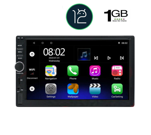 ΟΘΟΝΗ MULTIMEDIA 2 DIN 7 ΙΝΤΣΩΝ /ANDROID 12/DECK/GPS/BT A2DP/USB/RADIO/1GB RAM/ DIGITAL IQ