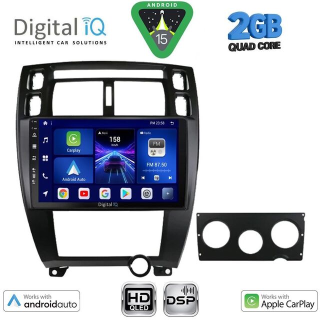 DIGITAL IQ BXC 3241BL_CPAA (10inc) MULTIMEDIA TABLET for HYUNDAI TUCSON mod. 2004-2010 (BLACK)