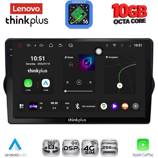 LENOVO LTM 11148_CPA (9inc) MULTIMEDIA TABLET for FIAT TIPO mod. 2015-2023