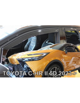 ΑΝΕΜΟΘΡΑΥΣΤΕΣ ΓΙΑ TOYOTA C-HR 5D 2023+ ΖΕΥΓΑΡΙ ΑΠΟ ΕΥΚΑΜΠΤΟ ΦΙΜΕ ΠΛΑΣΤΙΚΟ HEKO - 2 ΤΕΜ
