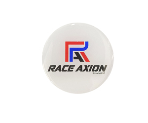 Race Axion - Αυτοκόλλητα Ζαντών Σμάλτου διάσταση 7.2cm χρώμα Λευκό/Μπλε/Κόκκινο/Black Για Επιβατικά Αυτοκίνητα - 4 τεμ.