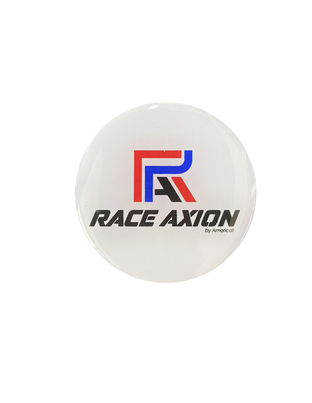 Race Axion - Αυτοκόλλητα Ζαντών Σμάλτου διάσταση 7.2cm χρώμα Λευκό/Μπλε/Κόκκινο/Black Για Επιβατικά Αυτοκίνητα - 4 τεμ.