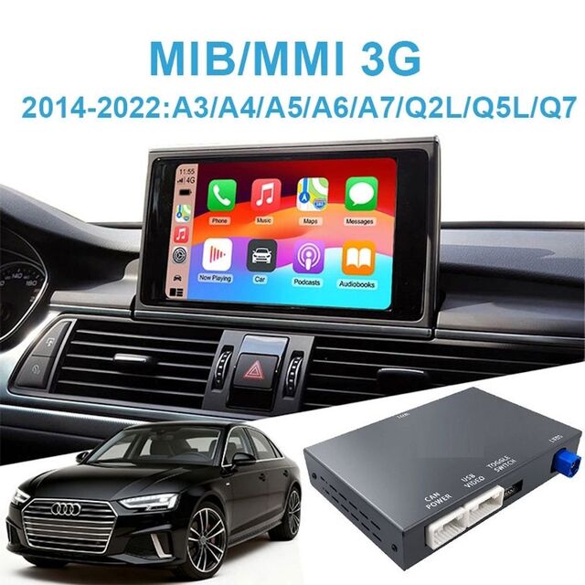 DIGITAL IQ AD 9014W CPA (WIRELESS CARPLAY / ANDROID AUTO BOX with 2 CAMERA IN for AUDI mod. 2014-2022 with MIB/MIB2)