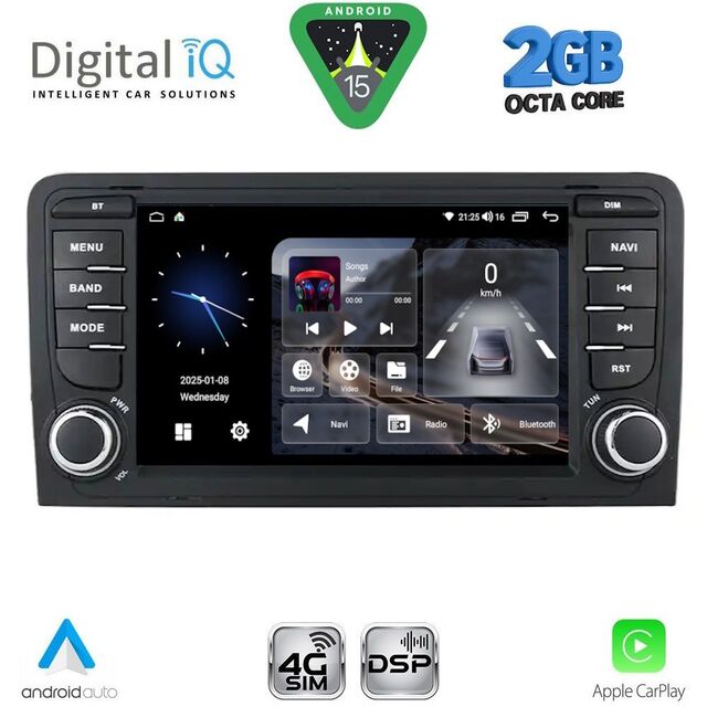 DIGITAL IQ BLF 349_CPA (7" DECK) MULTIMEDIA OEM for AUDI A3 mod. 2003-2012
