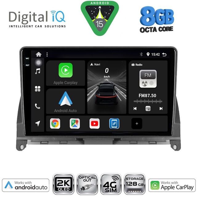 DIGITAL IQ BXK 20405_CPAA (9inc) MULTIMEDIA TABLET for MERCEDES C (W204) mod. 2007-2011
