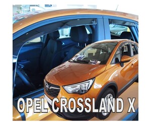 ΑΝΕΜΟΘΡΑΥΣΤΕΣ ΓΙΑ OPEL CROSSLAND X 5D 2017+ ΣΕΤ ΑΥΤΟΚΙΝΗΤΟΥ ΑΠΟ ΕΥΚΑΜΠΤΟ ΦΙΜΕ ΠΛΑΣΤΙΚΟ HEKO - 4 ΤΕΜ.
