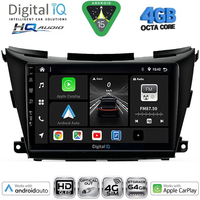 DIGITAL IQ BXK 19462B_CPAA (9inc) MULTIMEDIA TABLET for NISSAN MURANO mod. 2017-2025