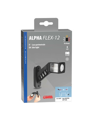 ΦΩΣ ΟΓΚΟΥ 12/24V ALPHA FLEX 12 ΜΕ 6 LED ΤΡΙΠΛΗΣ ΕΣΤΙΑΣΗΣ ΣΙΛΙΚΟΝΗΣ R148-R10 100x140mm ΑΡΙΣΤΕΡΟ 1ΤΕΜ.