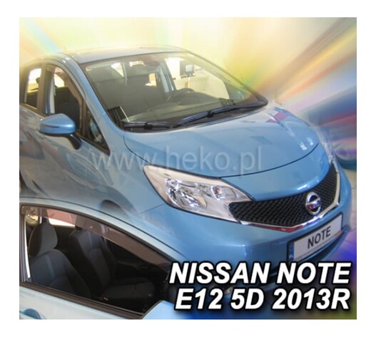 ΑΝΕΜΟΘΡΑΥΣΤΕΣ ΓΙΑ NISSAN NOTE E12 5D 2013+ ΖΕΥΓΑΡΙ ΑΠΟ ΕΥΚΑΜΠΤΟ ΦΙΜΕ ΠΛΑΣΤΙΚΟ HEKO - 2 ΤΕΜ.