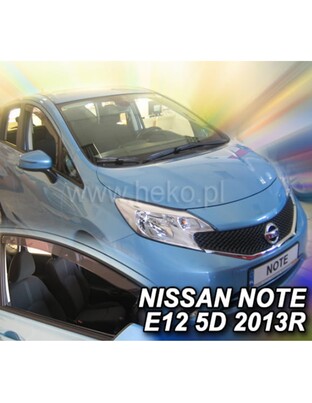 ΑΝΕΜΟΘΡΑΥΣΤΕΣ ΓΙΑ NISSAN NOTE E12 5D 2013+ ΖΕΥΓΑΡΙ ΑΠΟ ΕΥΚΑΜΠΤΟ ΦΙΜΕ ΠΛΑΣΤΙΚΟ HEKO - 2 ΤΕΜ.