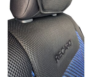 ΗΜΙΚΑΛΥΜΜΑΤΑ ΚΑΘΙΣΜΑΤΩΝ BUCKET RECARO ΜΑΥΡΟ/ΜΠΛΕ ΥΦΑΣΜΑ + 100% ΨΑΘΑ (ΧΟΡΤΟ) ΜΕ ΠΡΟΣΚΕΦΑΛΑ - 2 ΤΕΜ.