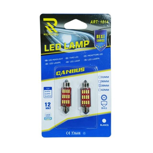 LED CANBUS ΛΑΜΠΕΣ ΑΥΤΟΚΙΝΗΤΟΥ 12V 39MM W08324-0