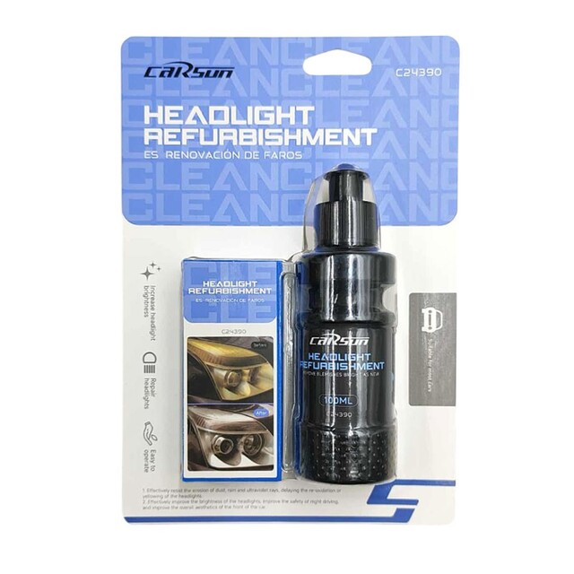 CARSUN ΚΙΤ ΞΕΘΑΜΠΩΜΑΤΟΣ ΦΑΝΑΡΙΩΝ ΑΥΤΟΚΙΝΗΤΟΥ 100ml C24390