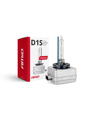 Amio – Λάμπα Xenon D1S 12V 35W PK32d-2 8000K Premium για Αυτοκίνητο Ανταλλακτική – 1 Τεμ. (01410/AM)