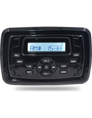 HASDA MP3 PLAYER 155X105mm - 12V - 4X45W ΜΕ ΡΑΔΙΟΦΩΝΟ/USB/BLUETOOTH (ΑΔΙΑΒΡΟΧΟ/ΜΑΥΡΟ)