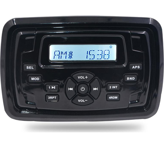 HASDA MP3 PLAYER 155X105mm - 12V - 4X45W ΜΕ ΡΑΔΙΟΦΩΝΟ/USB/BLUETOOTH (ΑΔΙΑΒΡΟΧΟ/ΜΑΥΡΟ)