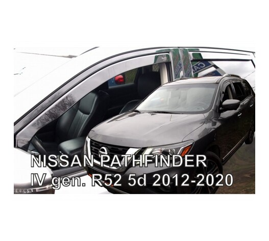 ΑΝΕΜΟΘΡΑΥΣΤΕΣ ΓΙΑ NISSAN PATHFINDER IV R52 5D 2012-2020 ?ΖΕΥΓΑΡΙ ΑΠΟ ΕΥΚΑΜΠΤΟ ΦΙΜΕ ΠΛΑΣΤΙΚΟ HEKO - 2 ΤΕΜ.
