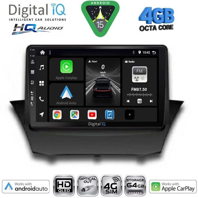 DIGITAL IQ BXK 19154A_CPAA (9inc) MULTIMEDIA TABLET for FORD FIESTA mod. 2008-2017