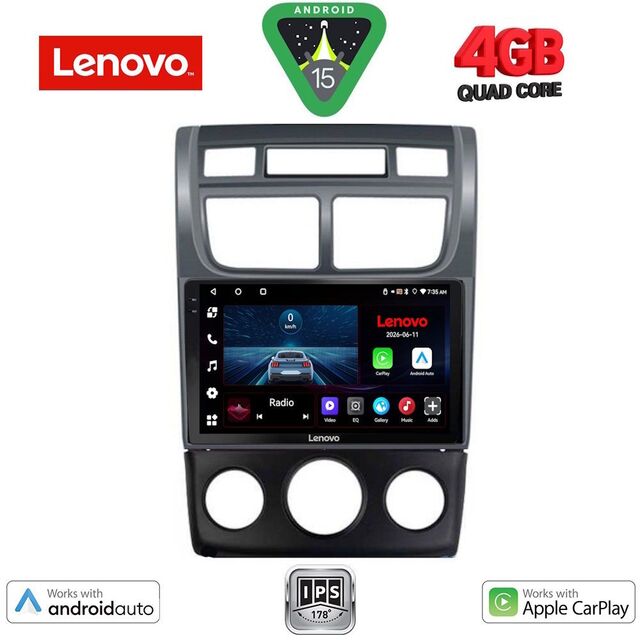 LENOVO LVE 8324BL_CPAA (A/C+CLIMA) (9inc) MULTIMEDIA TABLET for KIA SPORTAGE mod. 2004-2010