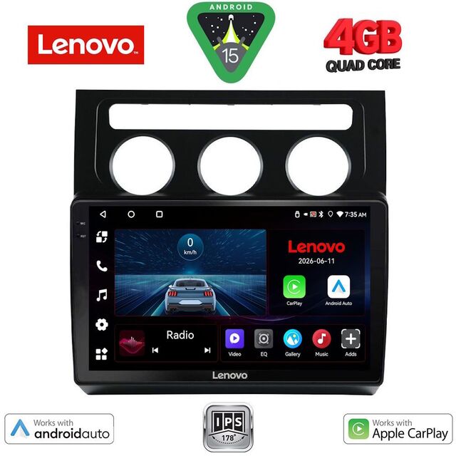 LENOVO LVE 8767_CPAA CLIMA (10inc) MULTIMEDIA TABLET for VW TOURAN mod. 2003-2010