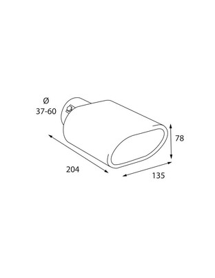 ΑΚΡΟ (ΜΠΟΥΚΑ) ΕΞΑΤΜΙΣΗΣ ΠΛΑΚΕ TS-76 37>60mm (ΜΗΚΟΣ: 204mm / ΦΑΡΔΟΣ: 135mm) LAMPA - 1 TEM.