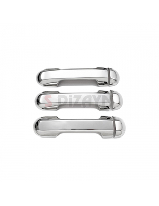 ΧΕΡΟΥΛΙΑ ΠΟΡΤΑΣ ΓΙΑ FORD TRANSIT CONNECT 2002-2014  ΧΡΩΜΙΟ ΜΕΤΑΛΛΙΚΟ 3ΤΕΜ.